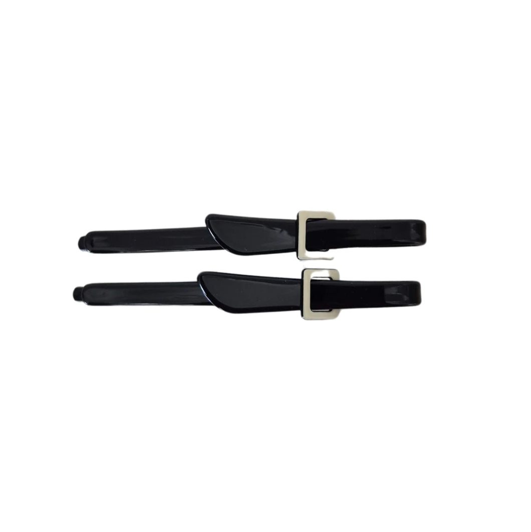 Sandro clips in Navy & Beige
