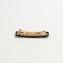 Load image into Gallery viewer, Clarissa Barrette Black with white
