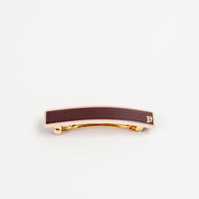 Load image into Gallery viewer, Clarrisa Barrette Maroon with Beige
