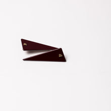 Load image into Gallery viewer, Loretta Triangle Clips Burgundy
