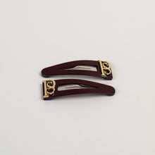 Load image into Gallery viewer, Penelope Snap Clips Burgundy
