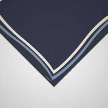 Load image into Gallery viewer, Classique Navy with Blue &amp; cream border
