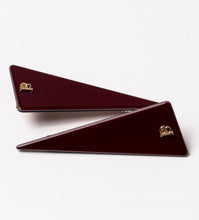 Load image into Gallery viewer, Loretta Triangle Clips Burgundy
