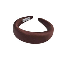 Load image into Gallery viewer, Brown Satin Headband
