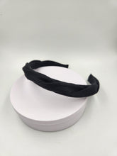 Load image into Gallery viewer, Thin Linen Twist Headband black
