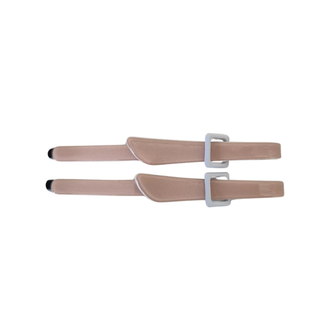 Sandro clips in Beige & White