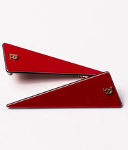 Load image into Gallery viewer, Loretta Triangle Clips Red
