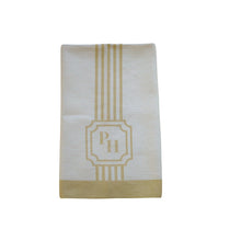 Load image into Gallery viewer, PREORDER - Panache Home Classic Stripe Beige Tea Towel and Dishcloth Set
