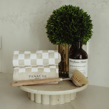 Load image into Gallery viewer, PREORDER - Classic Checker Tea Towel And Dishcloth Set
