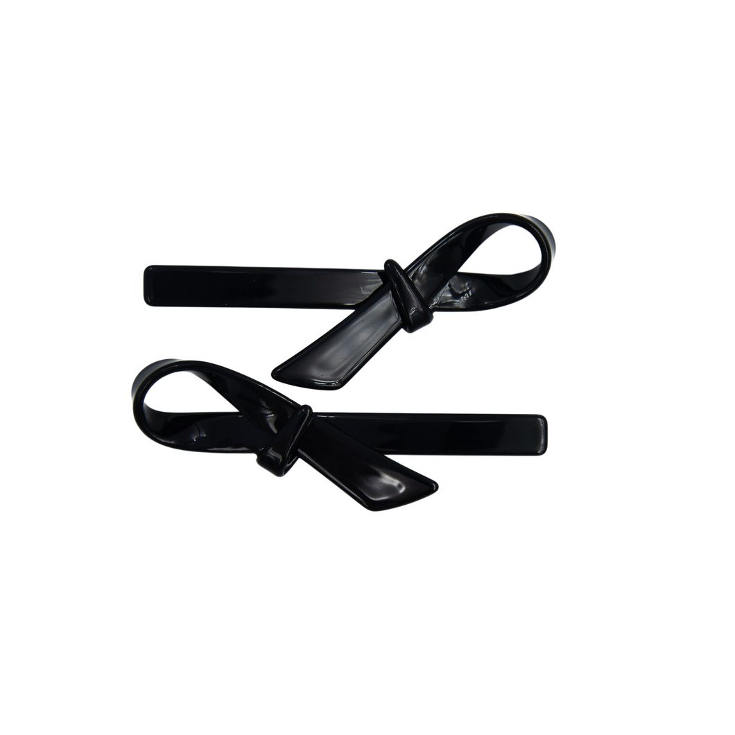 Summer Bow Clips Black