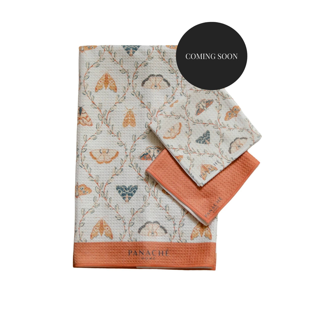 PREORDER - Butterfly collection Tea Towel And Dishcloth Set