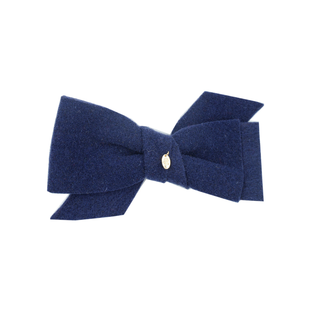 Winter Woollen Kate Bow - Navy