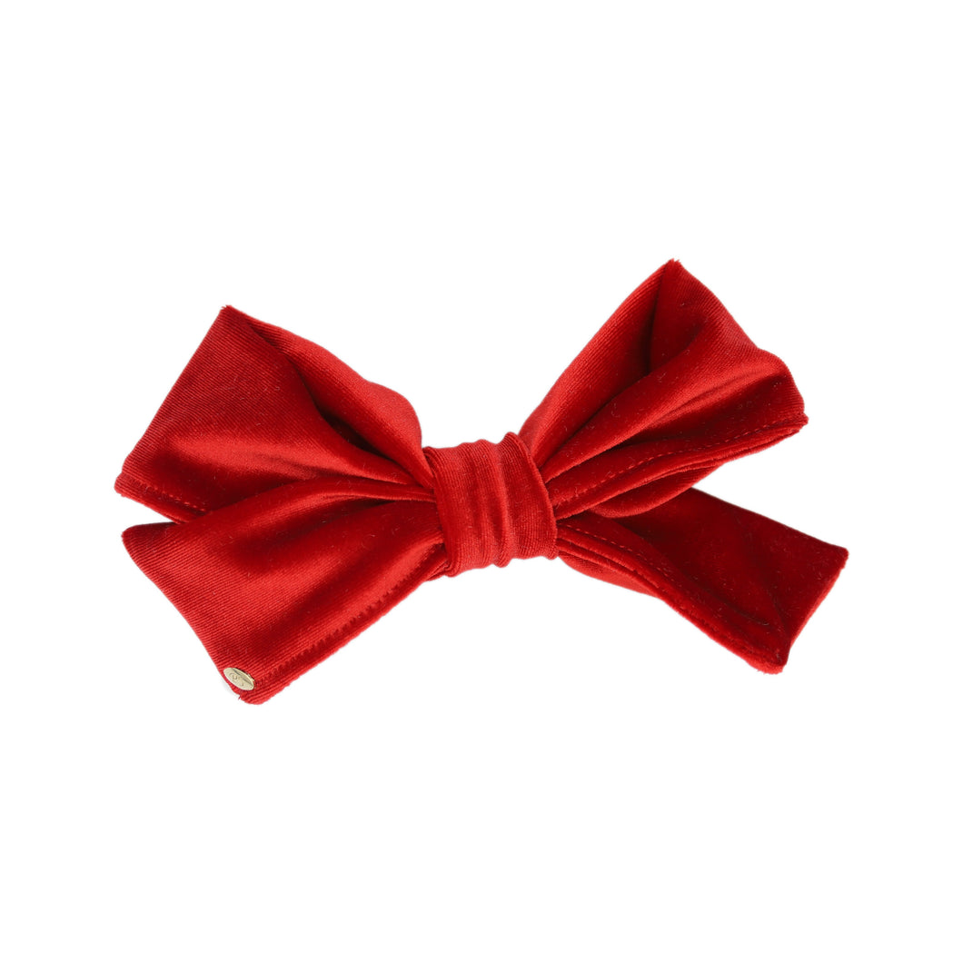 Velvet Mia Bow - Red