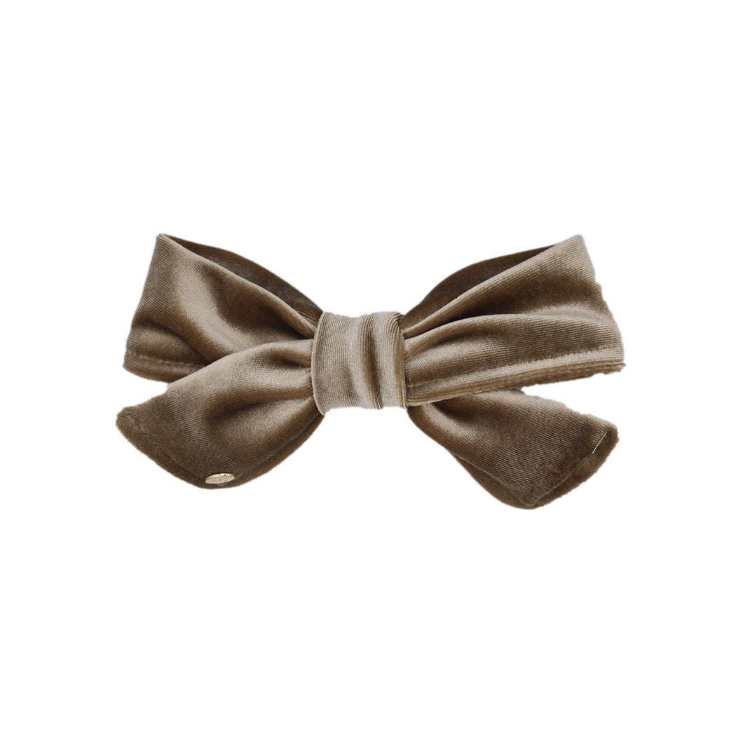 Velvet Mia Bow - Beige