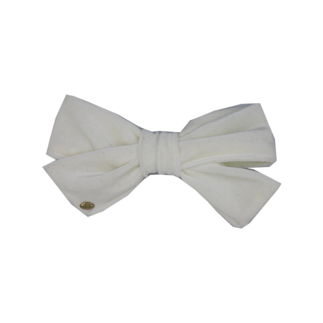 Velvet Mia Bow - Cream