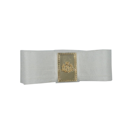 Eliza silk bow in white