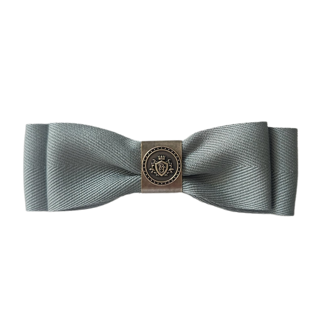 Ella Herringbone Bow Sage